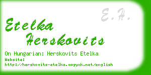 etelka herskovits business card